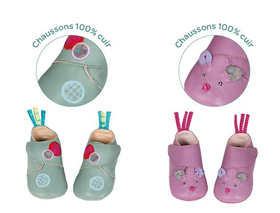 chaussons-cuir