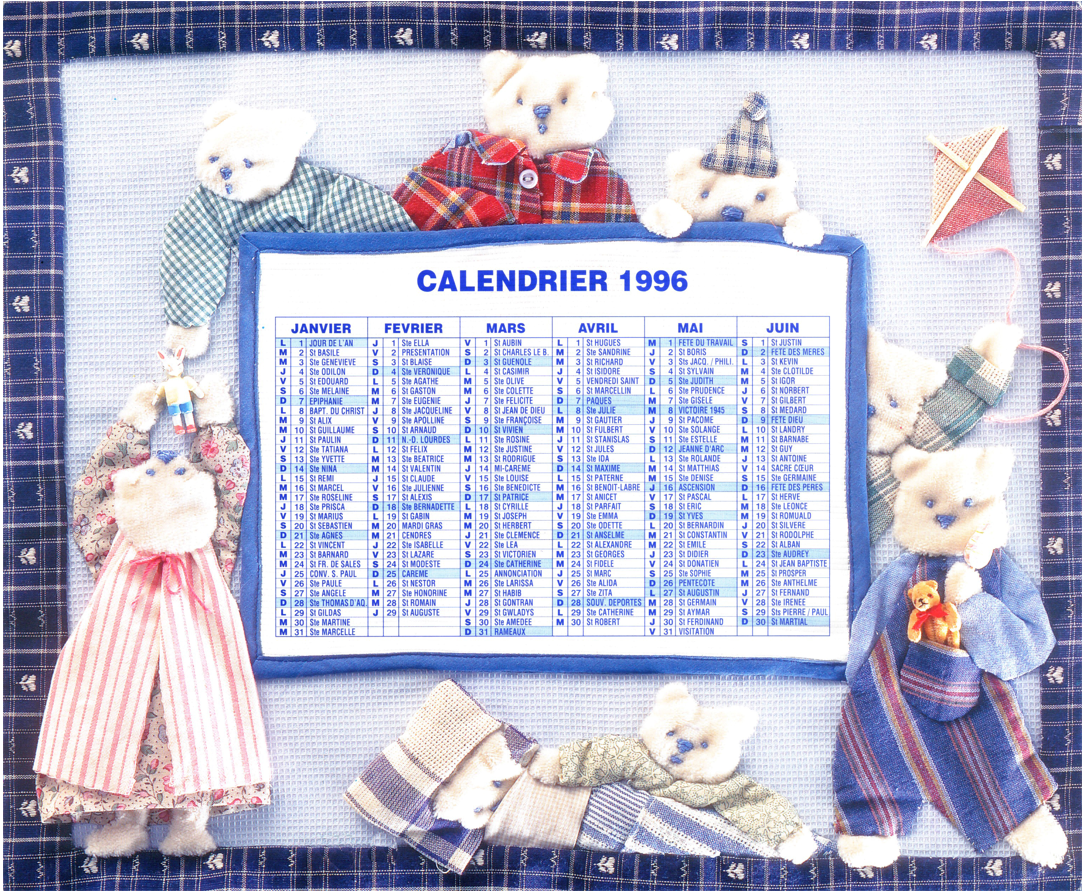 Calendrier 1996 –