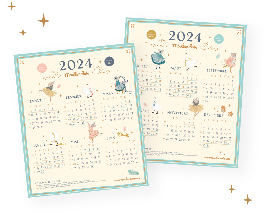 Calendrier des Best Friends 2024